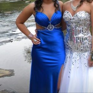 Royal blue prom dress